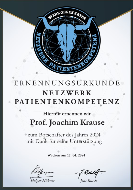 Netzwerk Patientenkompetenz * Prof. Joachim Krause