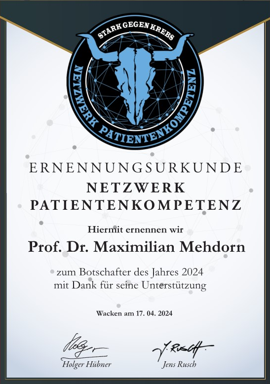 Netzwerk Patientenkompetenz * Prof. Dr. Maximilian Mehdorn