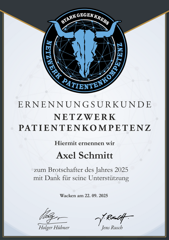 Netzwerk Patientenkompetenz * Axel Schmitt